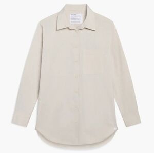 NWT Ministry of Supply Women's AeroZero Relaxed Shirt - Linen Color, Size Small